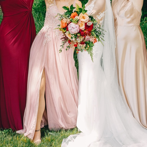 JJ’s House size 6 dusty rose bridesmaids/prom dress. - Picture 3 of 5